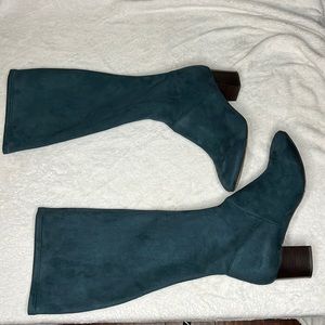 Teal Boden Round toe stretch boots